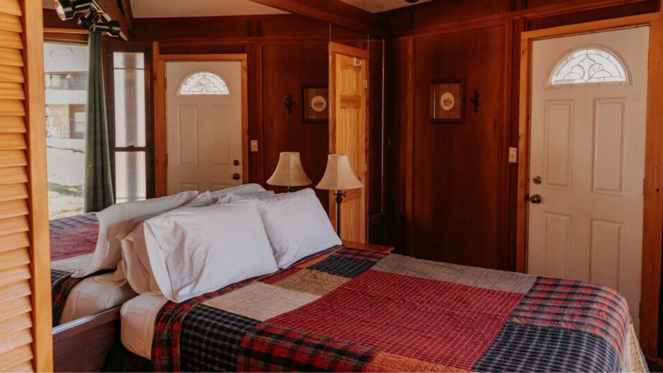 Queen Bedroom in a Cabin Rental in Northern Minnesota