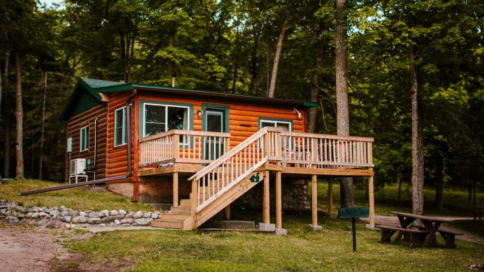 A cabin rental at Kohl's Resort in Bemidji, Minnesota.